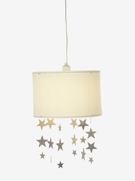 Stars Hanging Lampshade White/grey - vertbaudet enfant 