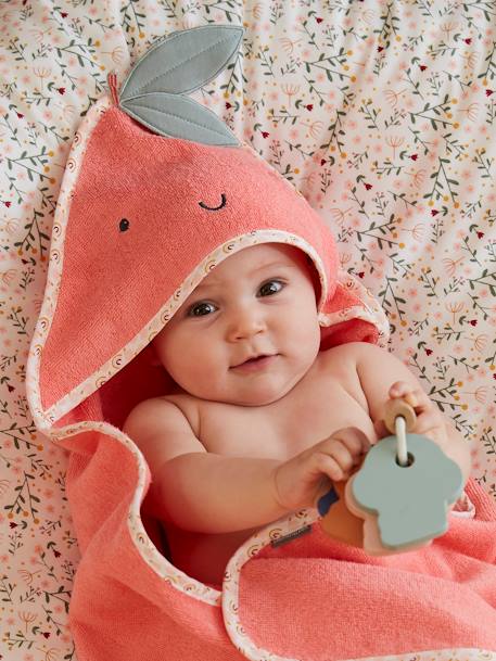 Cape De Bain Bebe Pommes D Amour Oeko Tex Rose Linge De Lit Deco Cape De Bain Bebe Pommes D Amour Oeko Tex Rose Linge De Lit Deco