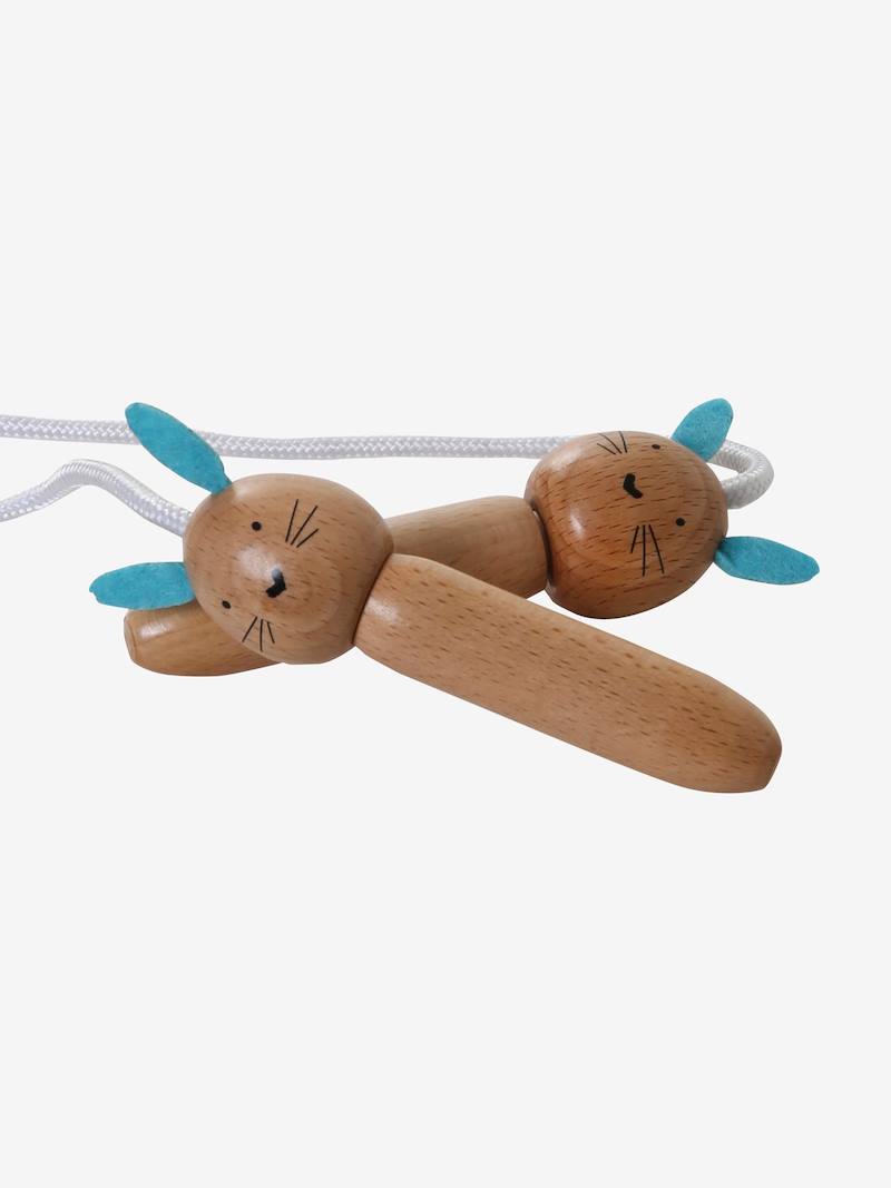 Adjustable Rabbit Skipping Rope for Children Wood FSC® Certified white