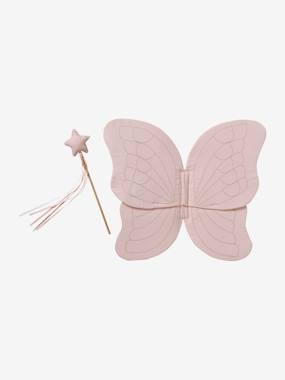 Toys-Role Play Toys-Dress-up-Butterfly Wings in Cotton Gauze + Magic Wand