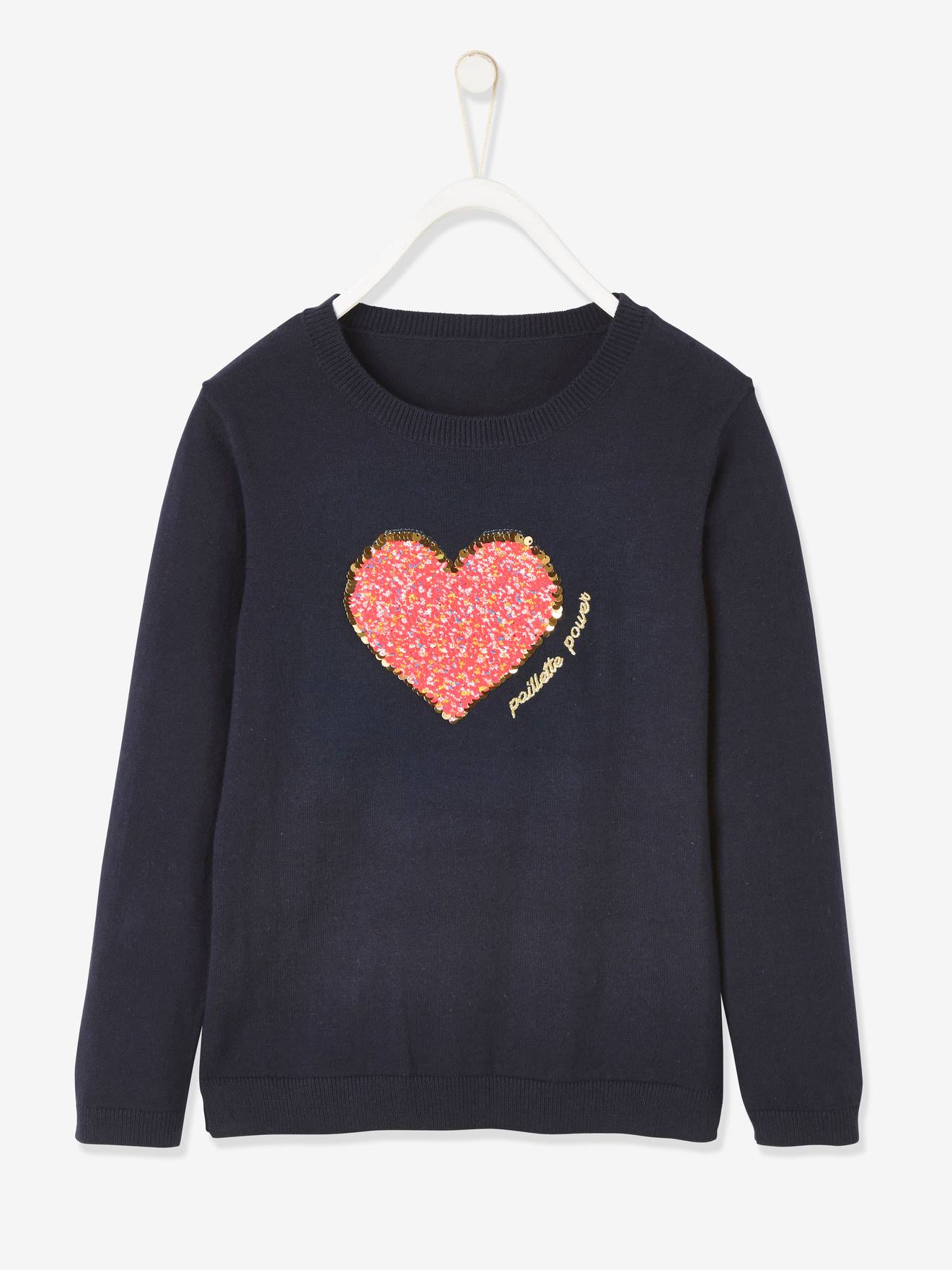 girls heart jumper