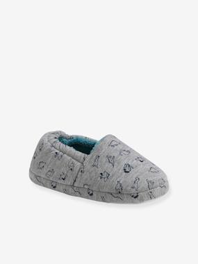 Shoes-Dinosaur Slippers with Plush Interior for Boys