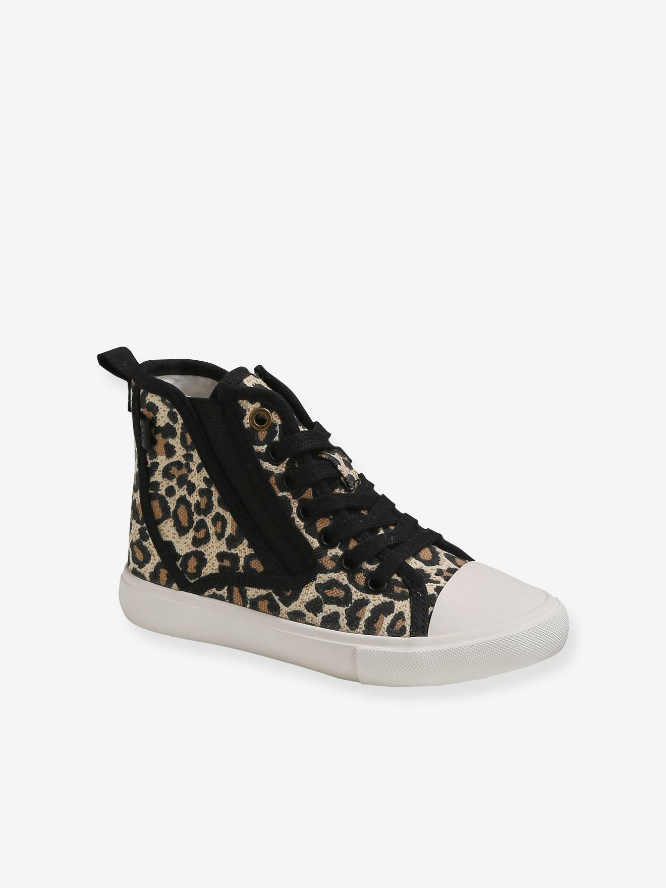 basket imprime leopard
