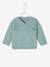 Knitted Cardigan in Organic Cotton for Newborn Babies Beige+Light Blue+Light Grey - vertbaudet enfant 