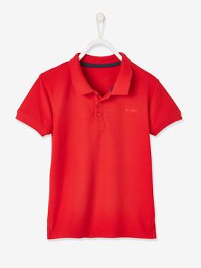 Boys-Tops-Short Sleeve Polo Shirt, Embroidery on the Chest, for Boys