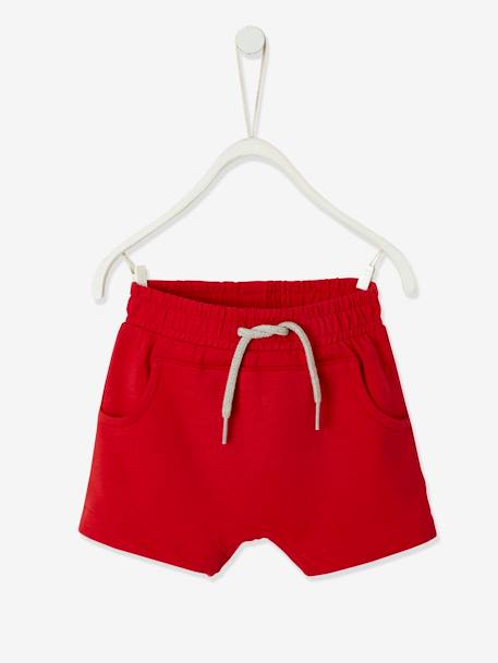 Bermuda Shorts In Fleece For Baby Boys Red Baby Bermuda Shorts In Fleece For Baby Boys Red Baby