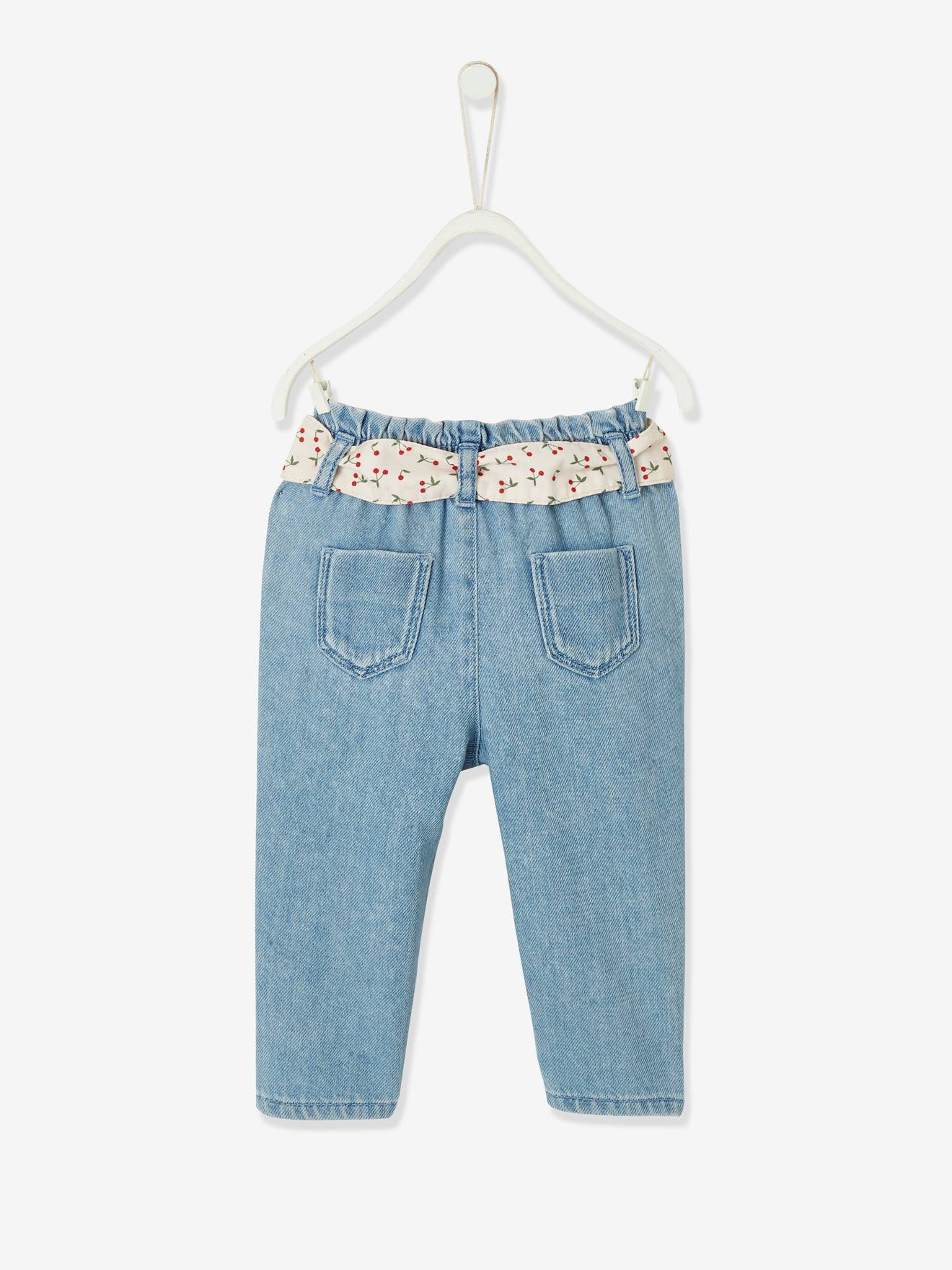 Jean skinny ceinturé léopard Fille | Okaïdi & Obaïbi