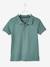 Short Sleeve Polo Shirt, Embroidery on the Chest, for Boys BLUE MEDIUM SOLID WITH DESIGN+Green+GREY MEDIUM MIXED COLOR+pastel yellow+WHITE LIGHT SOLID WITH DESIGN - vertbaudet enfant 