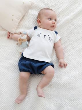 T-Shirt & Shorts Outfit, Occasion Wear, for Newborn Babies  - vertbaudet enfant