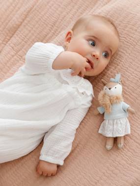 Bébé-Salopette, combinaison-Combinaison en gaze de coton doublé bébé