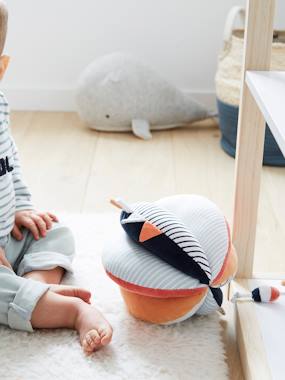 Jouet-Premier âge-Doudous, peluches et jouets en tissu-Balle d'éveil LEON SUR LE PONTON