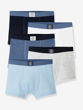 Boys-Pack of 5 Boxers for Boys