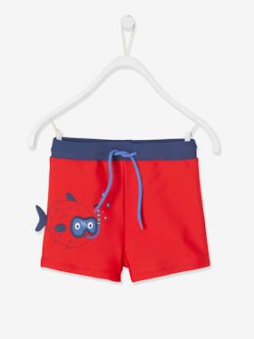 -Swim Shorty with 3D Fish for Boys