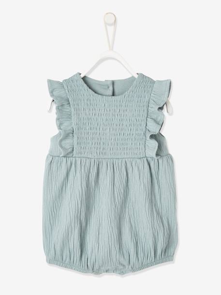 Combinaison Courte Sans Manches Bebe Gris Bebe