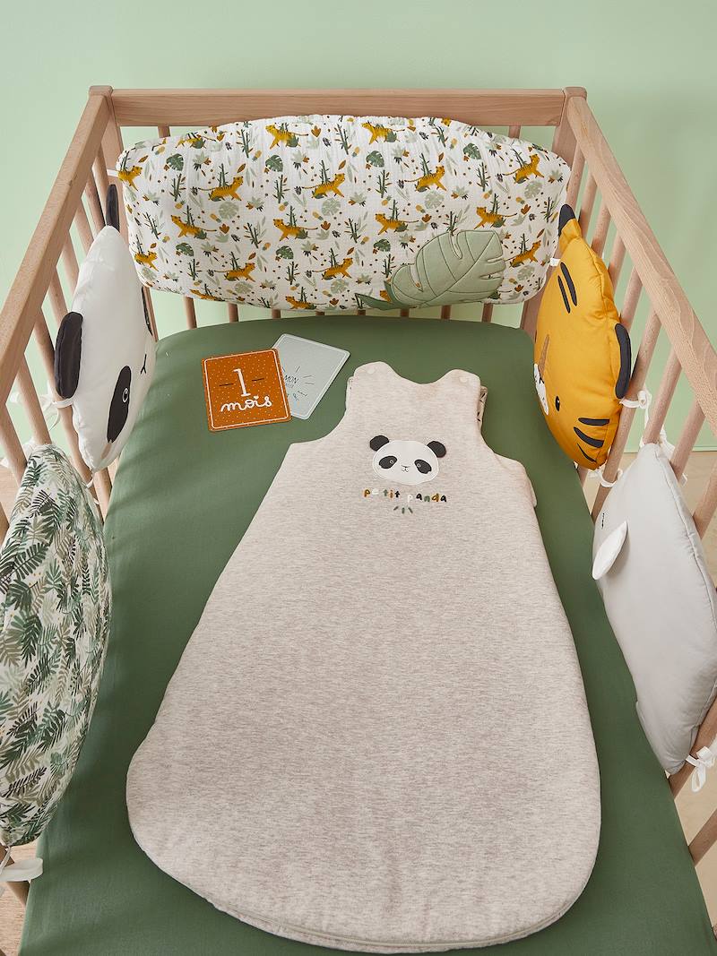Sleeveless Baby Sleep Bag, PETIT PANDA grey, Bedding & Decor
