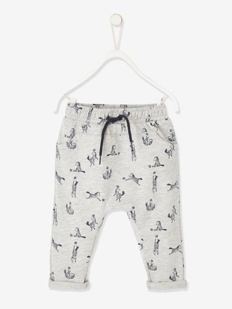 Pantalon Molleton Bebe Garcon Gris Clair Chine Bebe