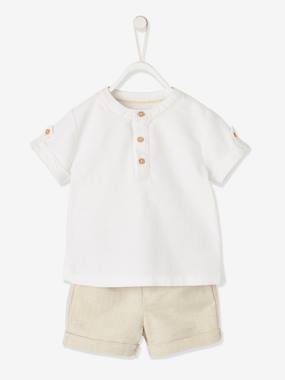 Shirt, Shorts & Belt Combo, Occasion Wear, for Babies  - vertbaudet enfant