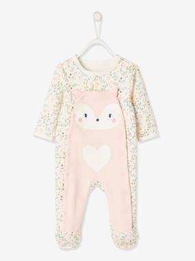 Baby-Fleece Sleepsuit with Press Studs on the Front, for Newborn Babies