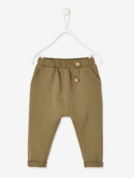 Pantalon En Molleton Coupe Asymetrique Bebe Kaki Bebe