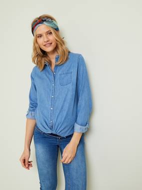 preparing the arrival of baby way mother-to-be-Denim Shirt, Maternity & Nursing Special