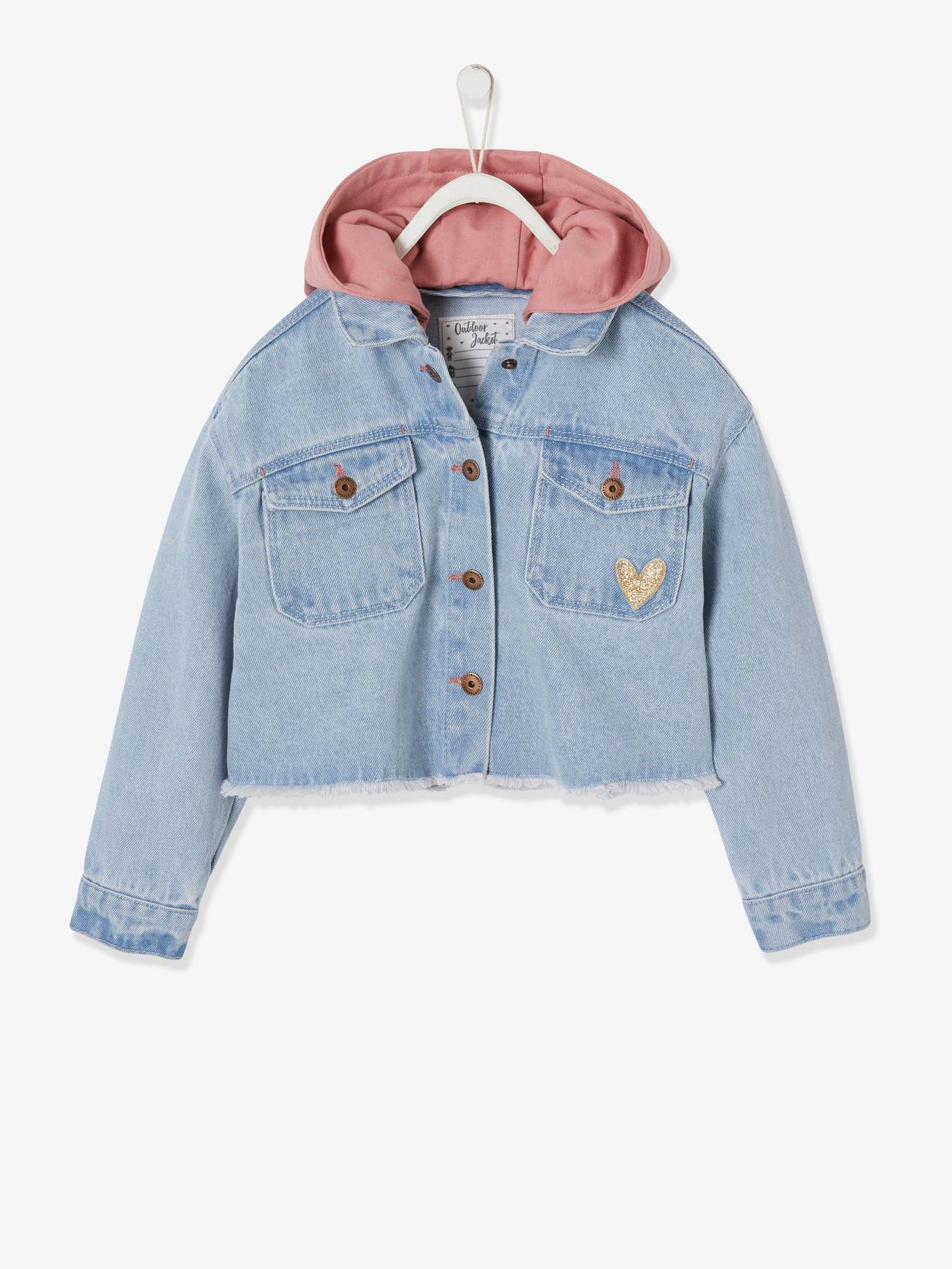 denim with hood