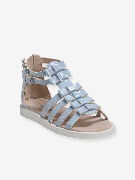 Sandales Hautes Fille Esprit Spartiates Bleu Clair Chaussures