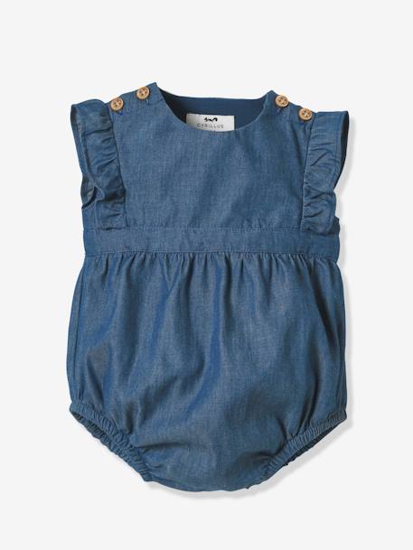 Barboteuse En Denim Light Bebe Cyrillus Denim Bebe