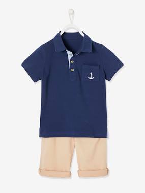 -Polo Shirt & Bermuda Shorts Outfit for Boys
