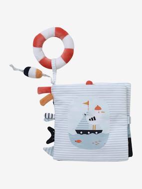 Jouet-Premier âge-Doudous, peluches et jouets en tissu-Livre d'éveil accordéon LEON SUR LE PONTON