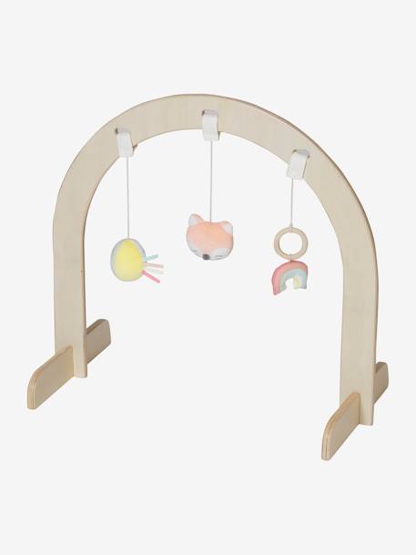 Set Of 3 Hanging Toys For Modular Wooden Activity Arch Pink Toys