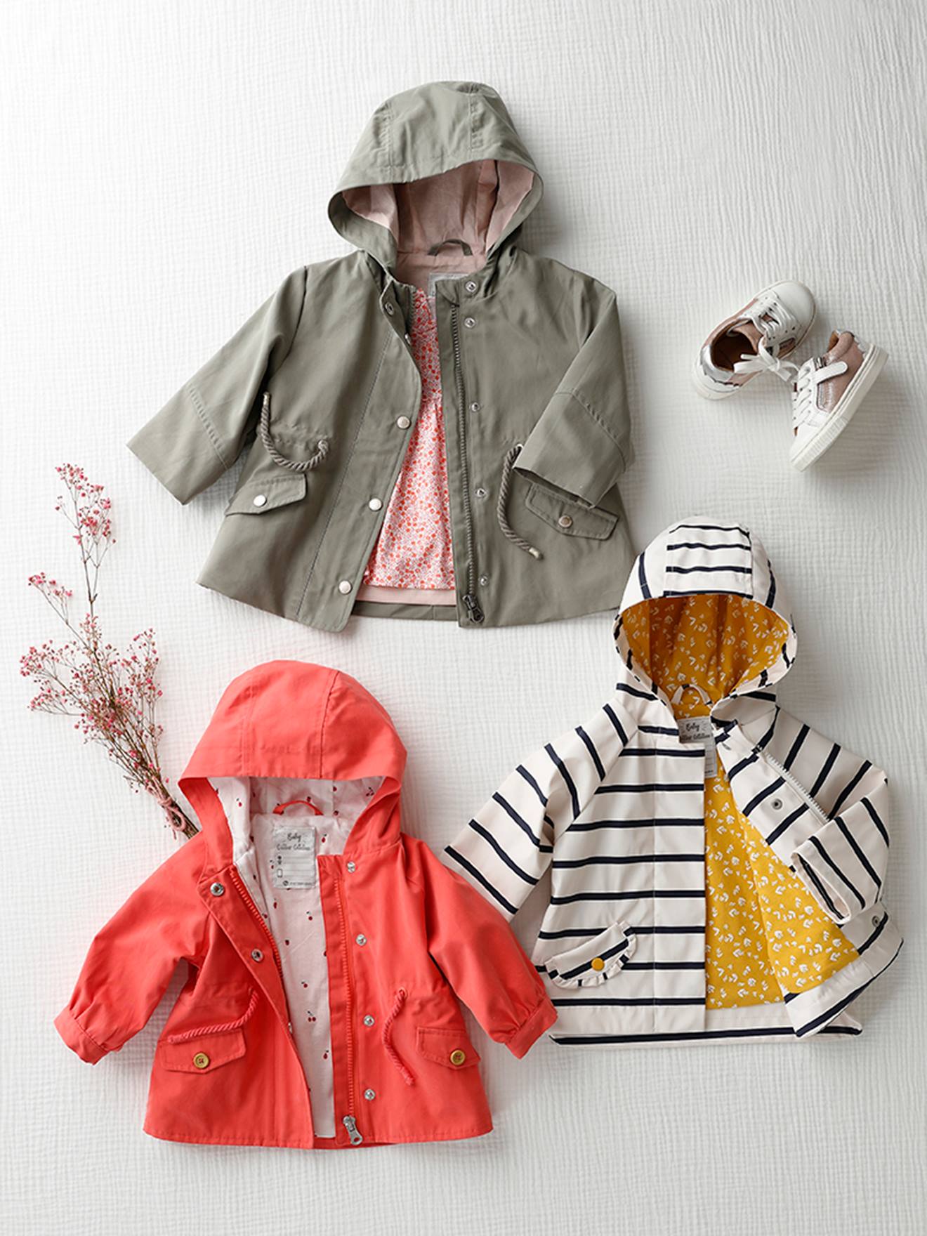 Cire Avec Capuche Bebe Fille Moutarde Bebe