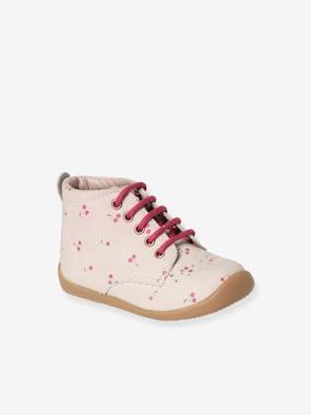 Shoes-Baby Footwear-Leather Ankle Boots for Baby Girls, Designed for First Steps