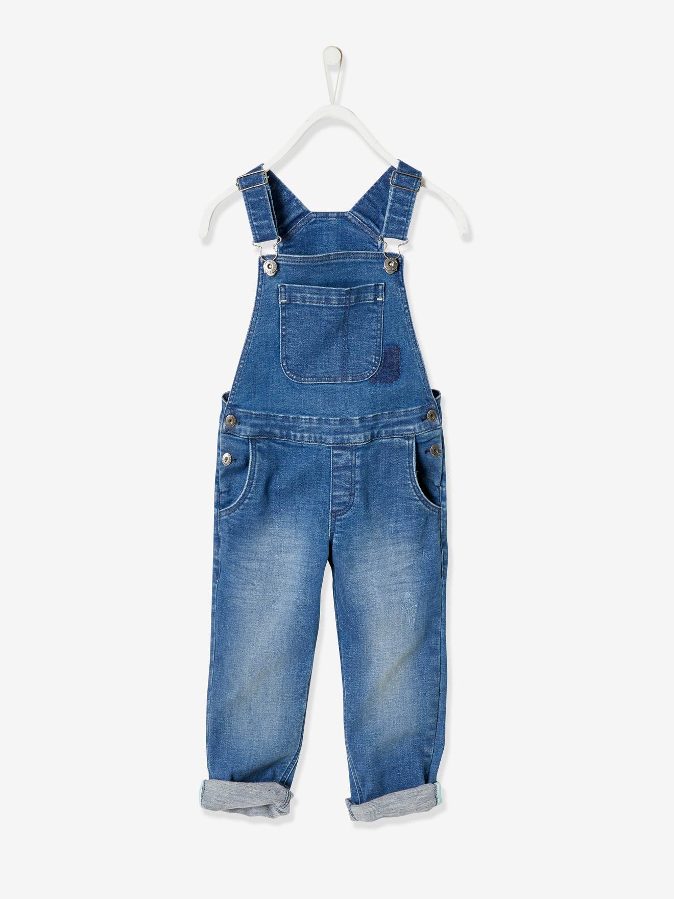 Salopette Enfant JanJean - Combinaison Manches Longues Coton/Polyester - Pour Garçons Et Filles 5-16 Ans - Décontracté