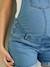 Denim Dungaree Shorts for Maternity Light Denim Blue - vertbaudet enfant 