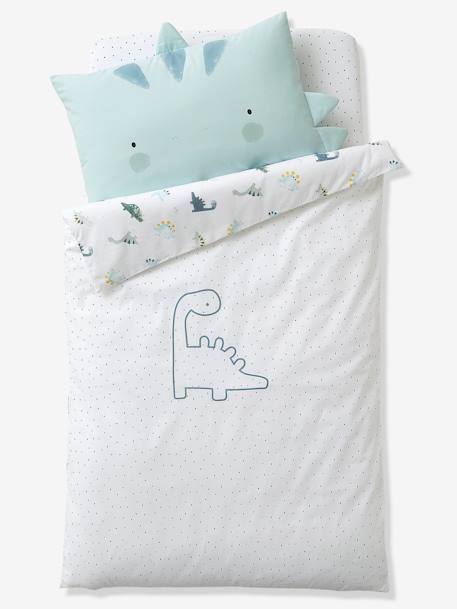 Housse De Couette Bebe Reversible Petit Dino Oeko Tex Blanc Bleu Linge De Lit Deco Housse De Couette Bebe Reversible Petit Dino Oeko Tex Blanc Bleu Linge De Lit Deco