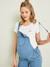 Denim Dungaree Shorts for Maternity Light Denim Blue - vertbaudet enfant 