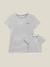 Kit spécial naissance T-shirt maman + T-shirt bébé Oeko-Tex® RAYE BLEU - vertbaudet enfant 