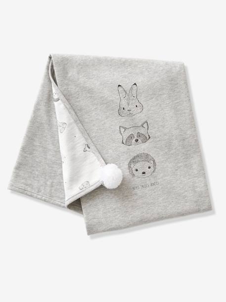 Couverture Bebe En Coton Bio Mini Compagnie Ecru Gris Linge De Lit Deco