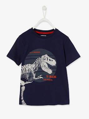 mode-responsable-T-shirt motif dinosaure géant garçon