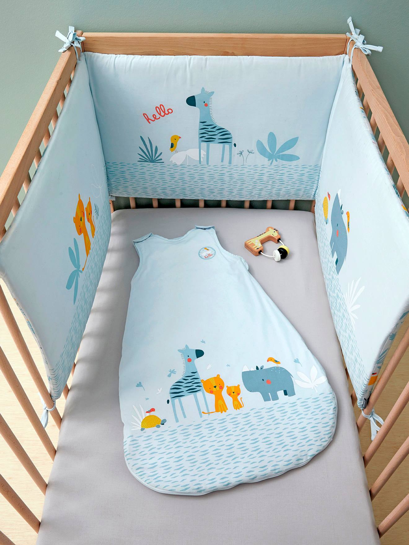 Summer Special Baby Sleep Bag Blue Jungle Light Blue Bedding Decor