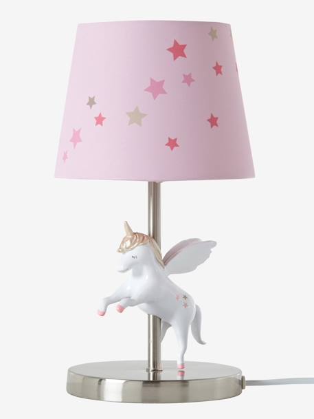 Lampe de chevet Licorne ROSE - vertbaudet enfant 