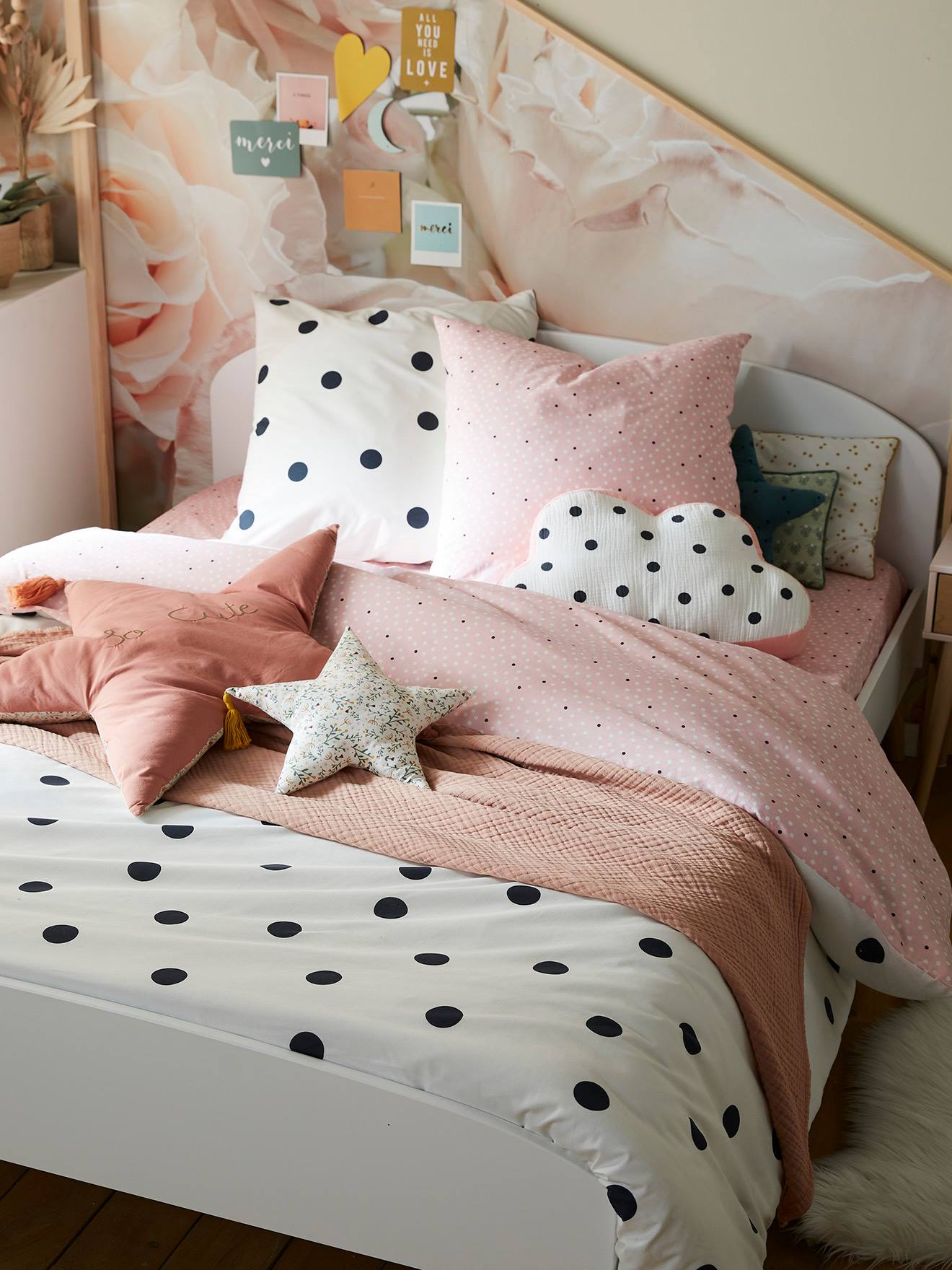 childrens spotty bedding