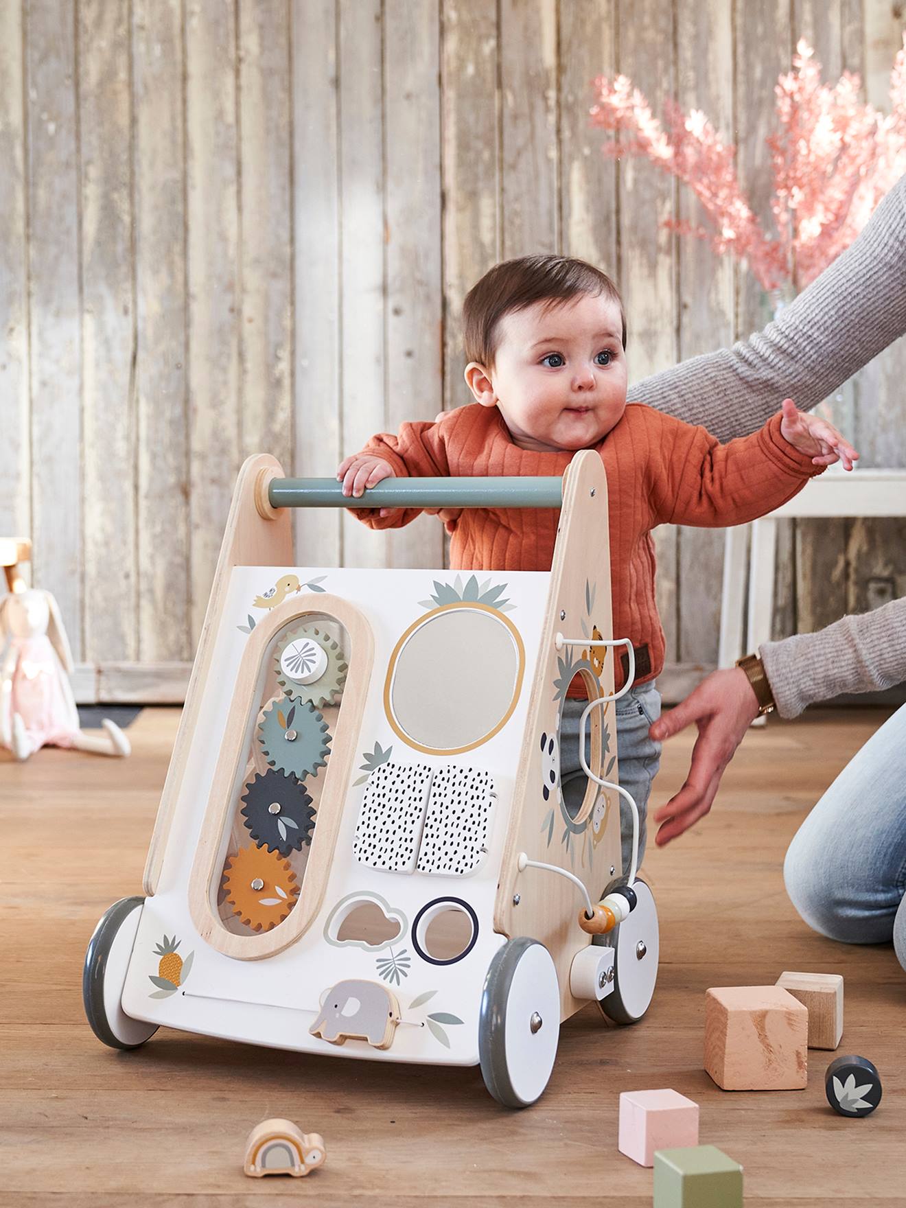 baby walker with brakes