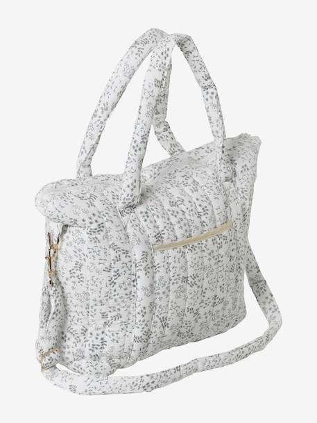 Sac à langer en gaze de coton Plume beige imprimé+blanc imprimé+bleu imprimé+écru+folk+IVOIRE IMPRIME+ivoire végétal - vertbaudet enfant 