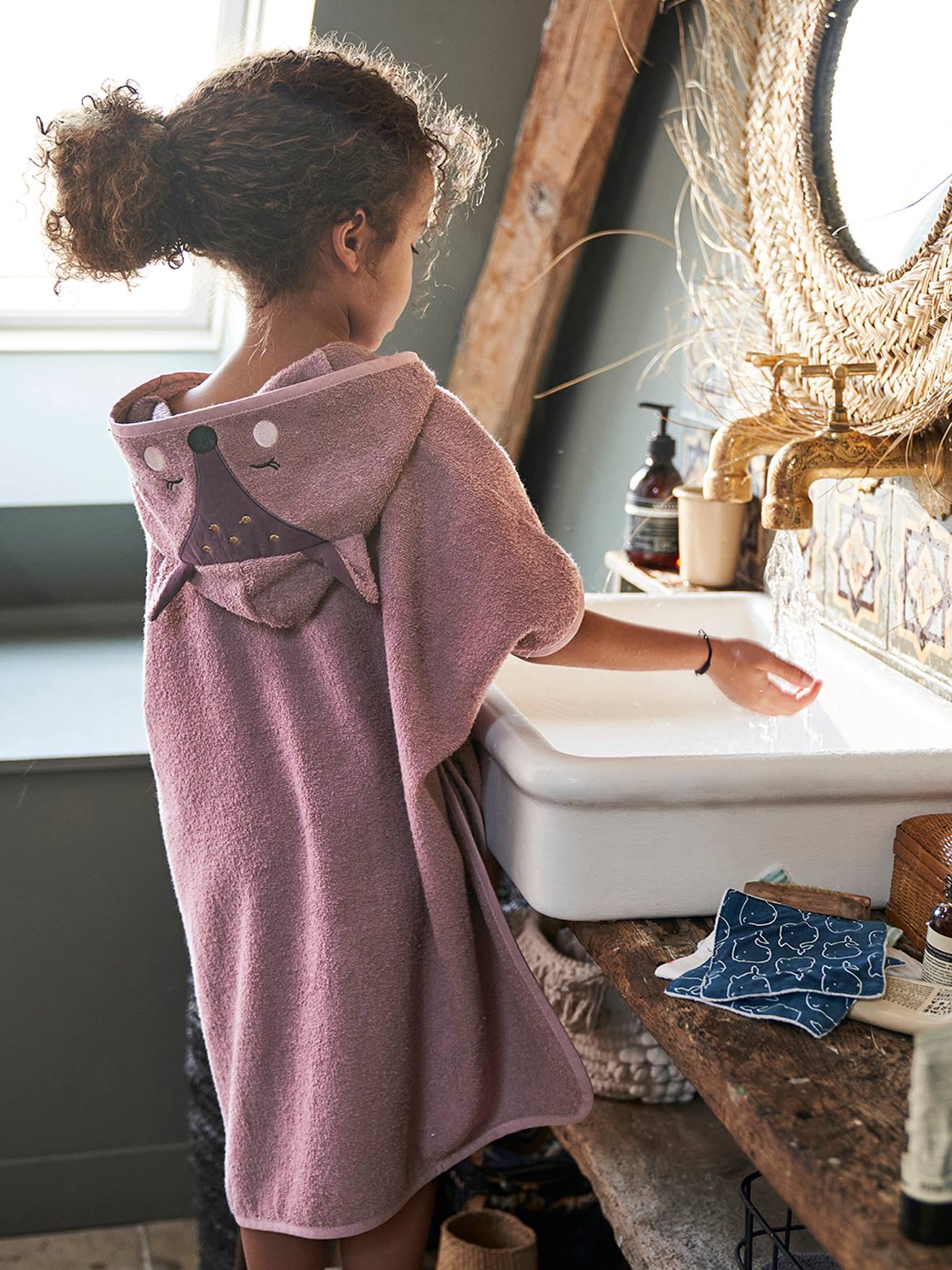 serviette poncho fille