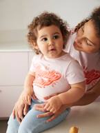 Family Team T-Shirt for Girls, Vertbaudet & Studio Jonesie Capsule Collection in Organic Cotton  - vertbaudet enfant 