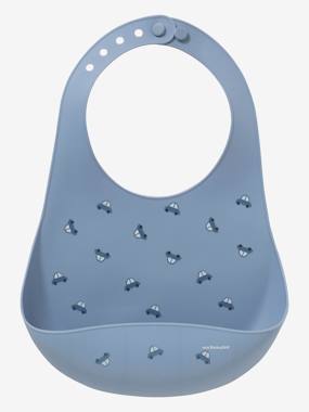 Nursery-Mealtime-Bibs-Bib with Spill Pocket in Silicone