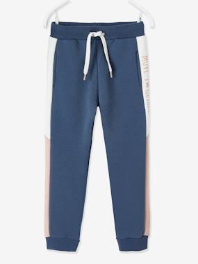 Fille-Collection sport-Pantalon jogging fille avec bandes côtés