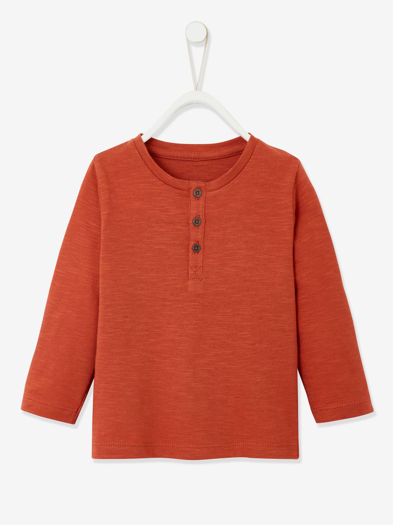 T Shirt Tunisien Bebe Garcon Manches Longues Oeko Tex Terracotta Bebe