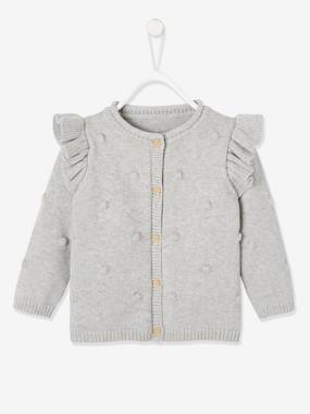 Baby-Jumpers, Cardigans & Sweaters-Cardigan with Relief, for Babies